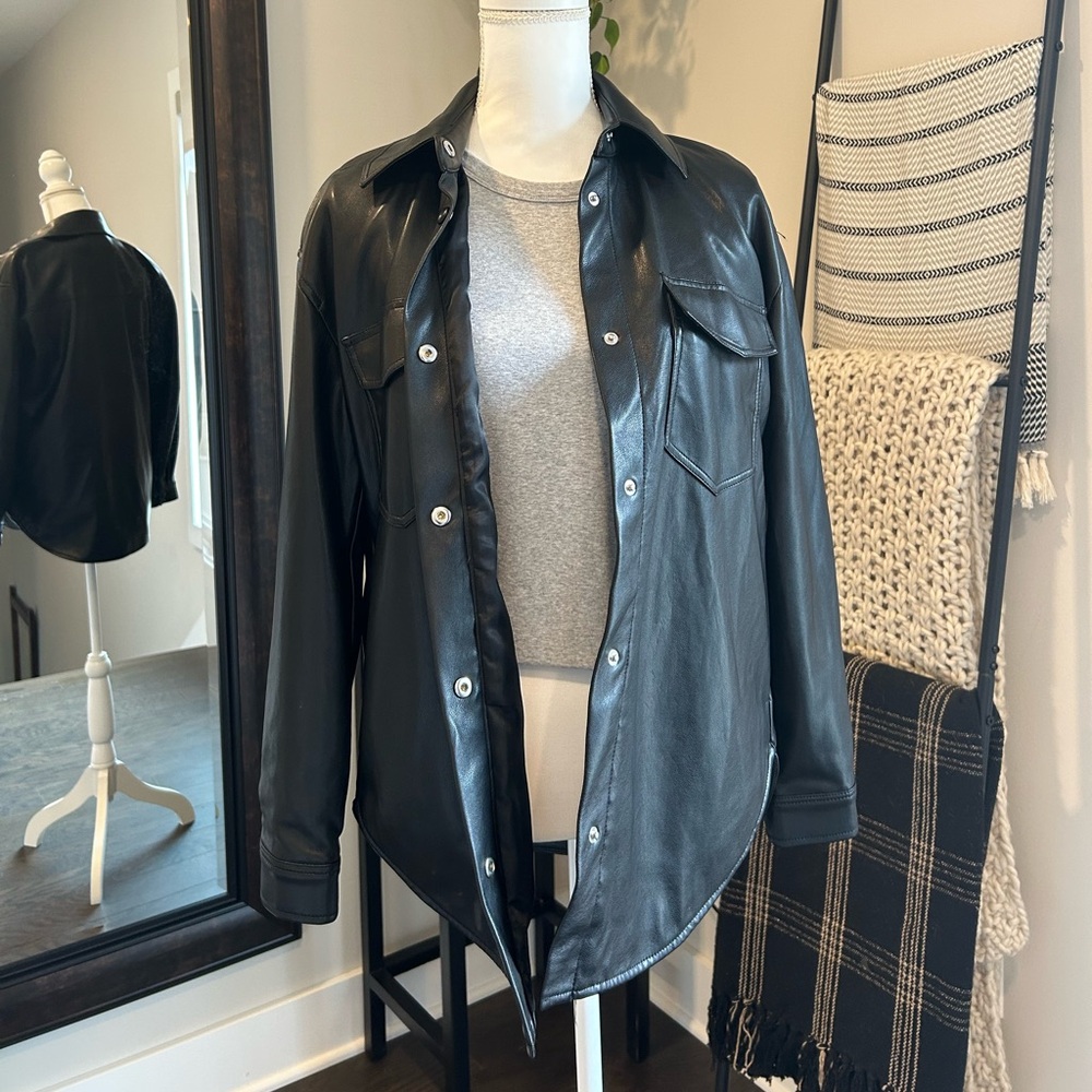 Abercrombie & Fitch Vegan Leather Jacket